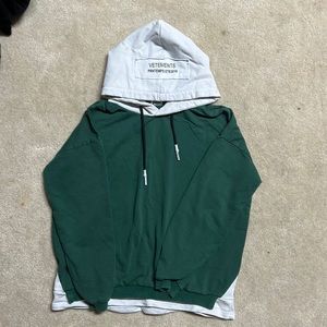 Green hoodie with with accents
